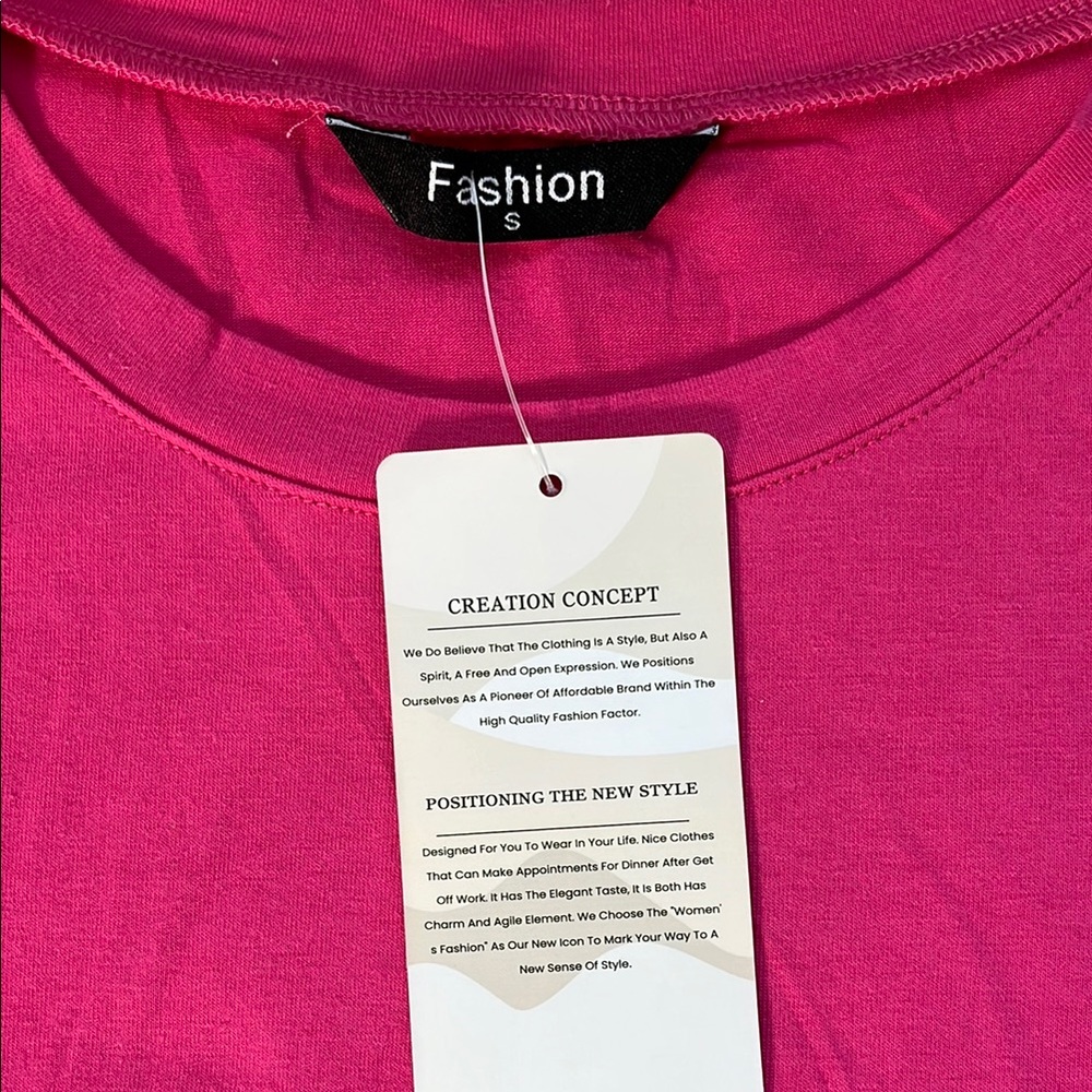 Pink Ruffle Sleeve Women's Top - Picture 2 of 7